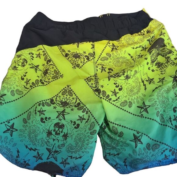 JOE BOXER Board Shorts Neon Colorful Men's Size L (38) - Picture 10 of 13